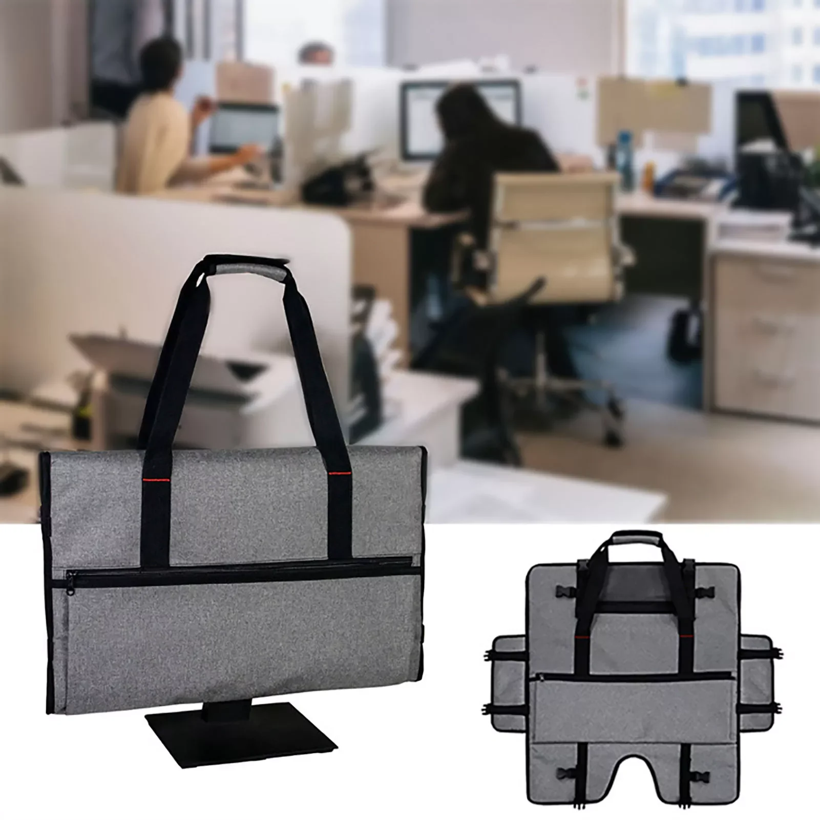 

NEW2023 Computer Monitor Dustproof Computer Desktop Dust Cover 20-24 Inch Dustproof Protect Sheath Portable Travel Carrying Bag