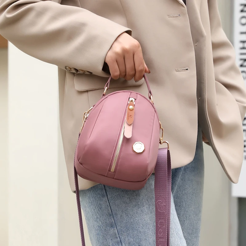 

New Small Women Crossbody Bag Nylon Girls Shoulder bags Mini Female Messenger Bag Purse Tote Mobile Phone Bag