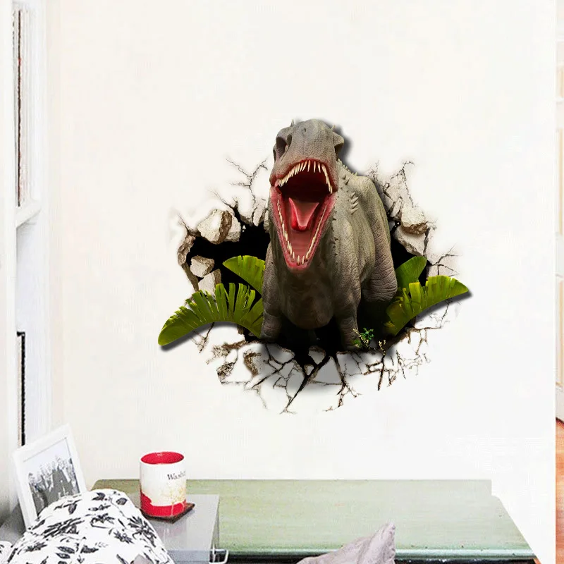 1 Набор/2 шт. наклейки на стену яркий Тираннозавр Рекс гостиной самоклеящиеся