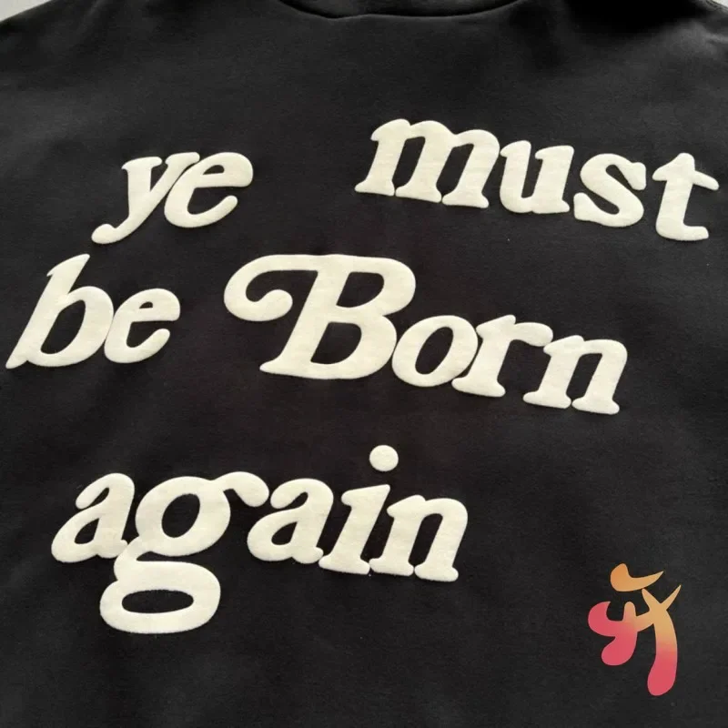 High Quality Cotton Terry Kanye CPFM Hoodies Hiphop Street Foam Ye Must Be Born Again Hoodys 1:1 Oversized Sweatshirt Men Women