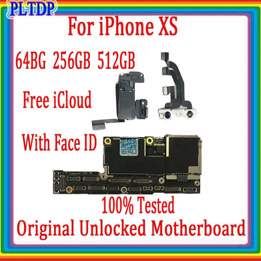 

100% оригинальная материнская плата для iphone XS поддержка обновления IOS и 4G LTE полностью разблокированная Бесплатная логическая плата icloud 64 Гб/256 ГБ хорошая работа