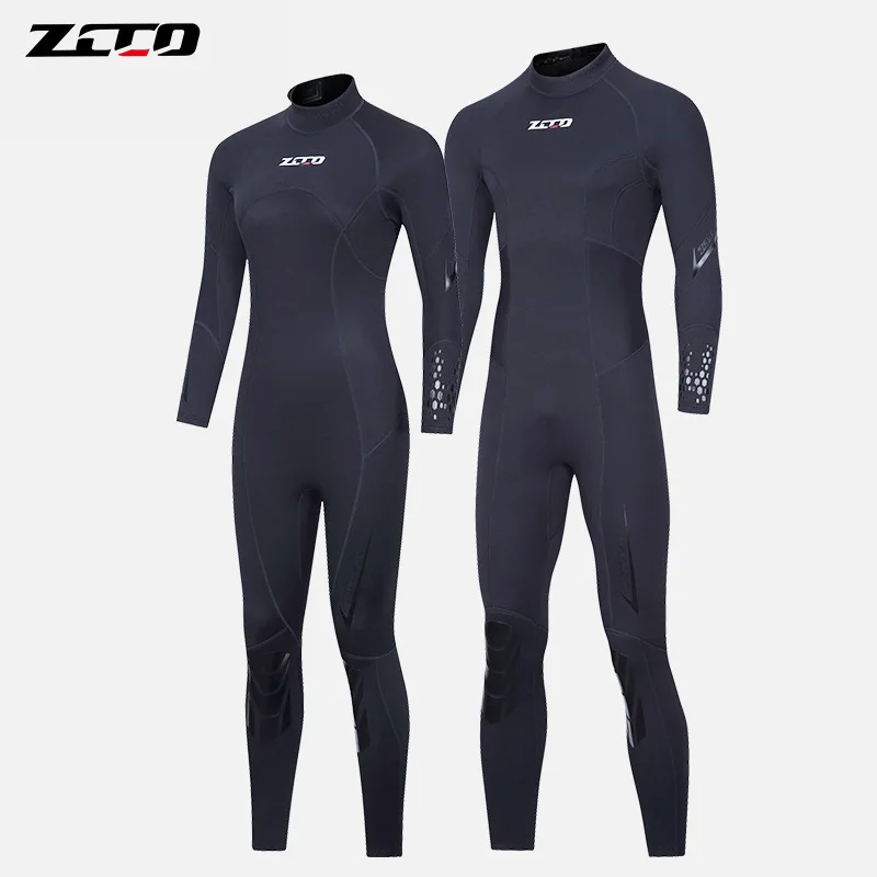 ZCCO 3MM Diving Suit Male One Piece Long Sleeve Female Thickened Warm Swimming Suit Floating Diving Suit Surfing Jellyfish Suit