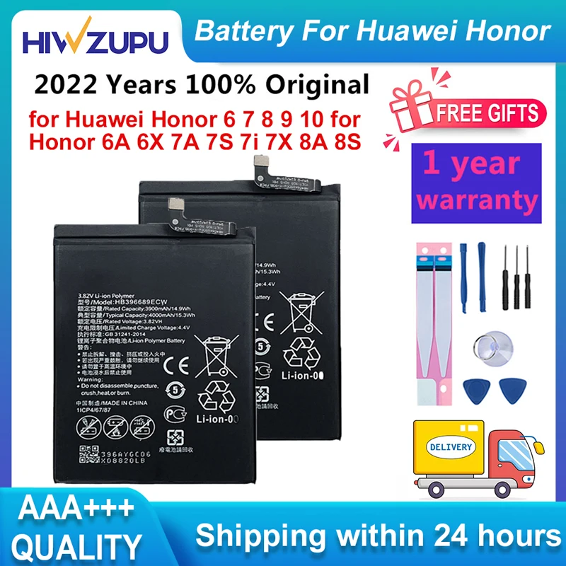 

HIWZUPU Battery for Huawei Honor 6 7 8 9 10 for Honor 6A 6X 7A 7S 7i 7X 8A 8S 9i for Hua Wei 8lite 9lite 10lite Phone Batteries