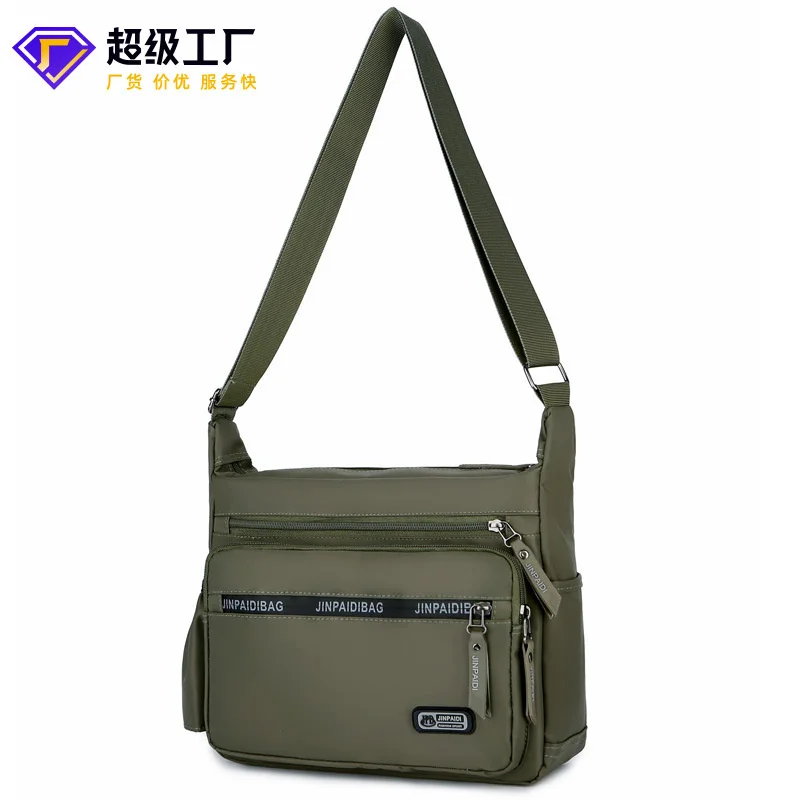 

New men's backpack, shoulder bag, trendy casual diagonal cross horizontal anti splashing Oxford cloth iPad backpack