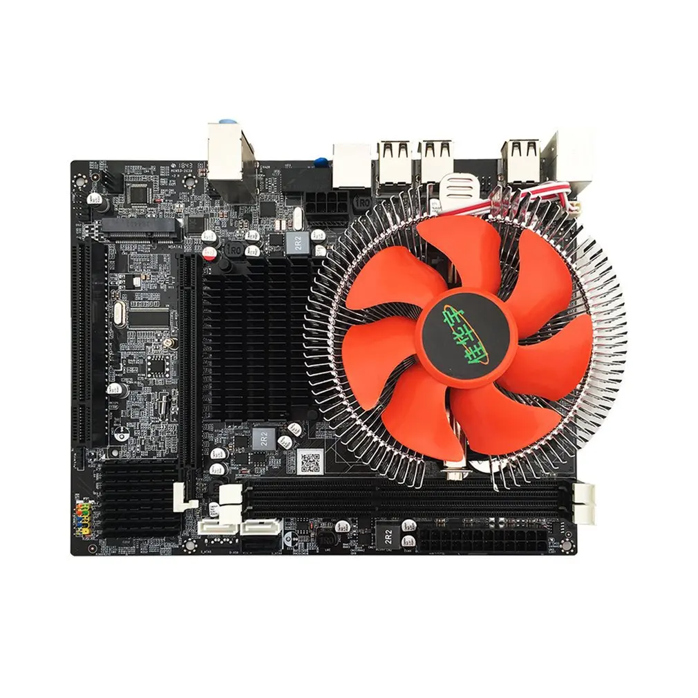 

X58 LGA 1366 XEON Motherboard Support AMD RX Series and REG ECC USB2.0 MATX DDR3 RAM+CPU + 8G Memory + Mute Fan