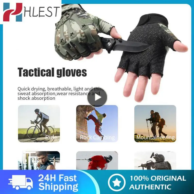 

Men's Half-finger Motorcycles Riding Glovers Summer Riding Protective Gloves Outdoor Sports Cycling Non-slip Breathable Gloves