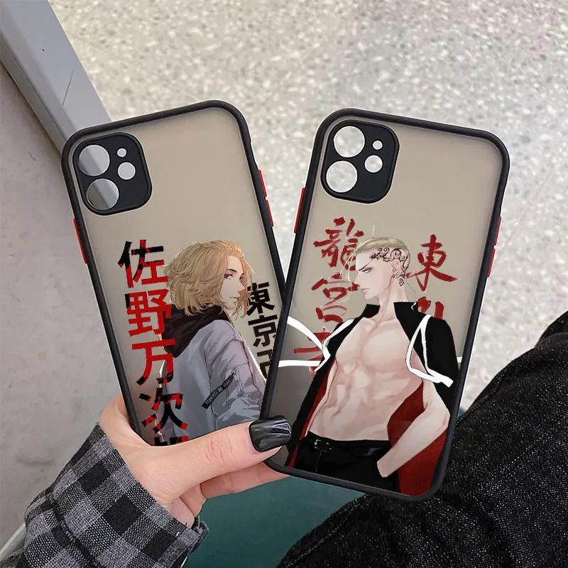 

Hot Tokyo Revengers Manjiro Sano Phone Cases for iphone 11 12 13 Pro Max 6s 7 8 Plus X XSMAX XR Hard Matte Back Shockproof Cover