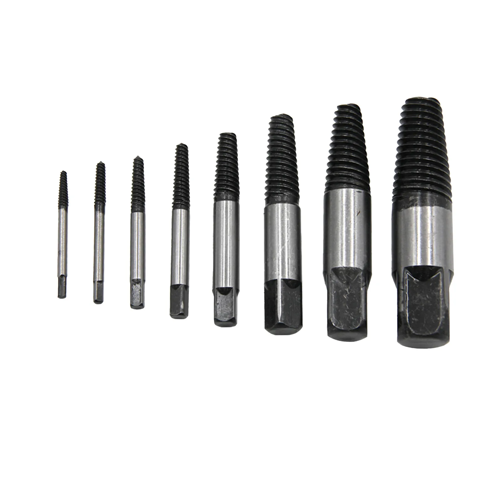 

8pcs/Set Screw Extractors Metal Drill Bit Damaged Screws Remover Extractor Woodworking Tools Broken Bolt Water Pipe Extractor