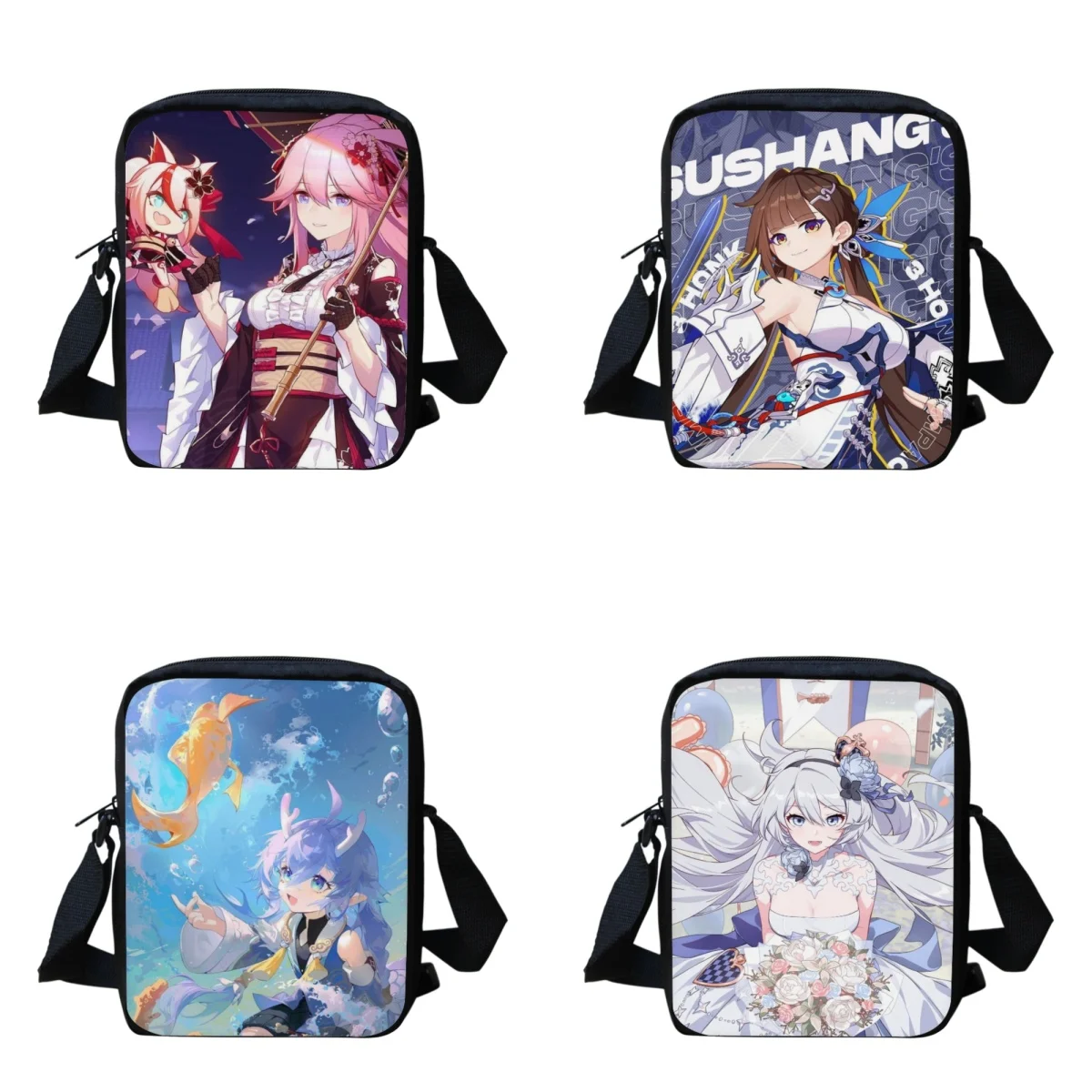 

Honkai Impact Shoulder Bag Girls Portable Small Bookbags for Children Adjustable Female Handbags Bolsas Mensajero Para Mujer