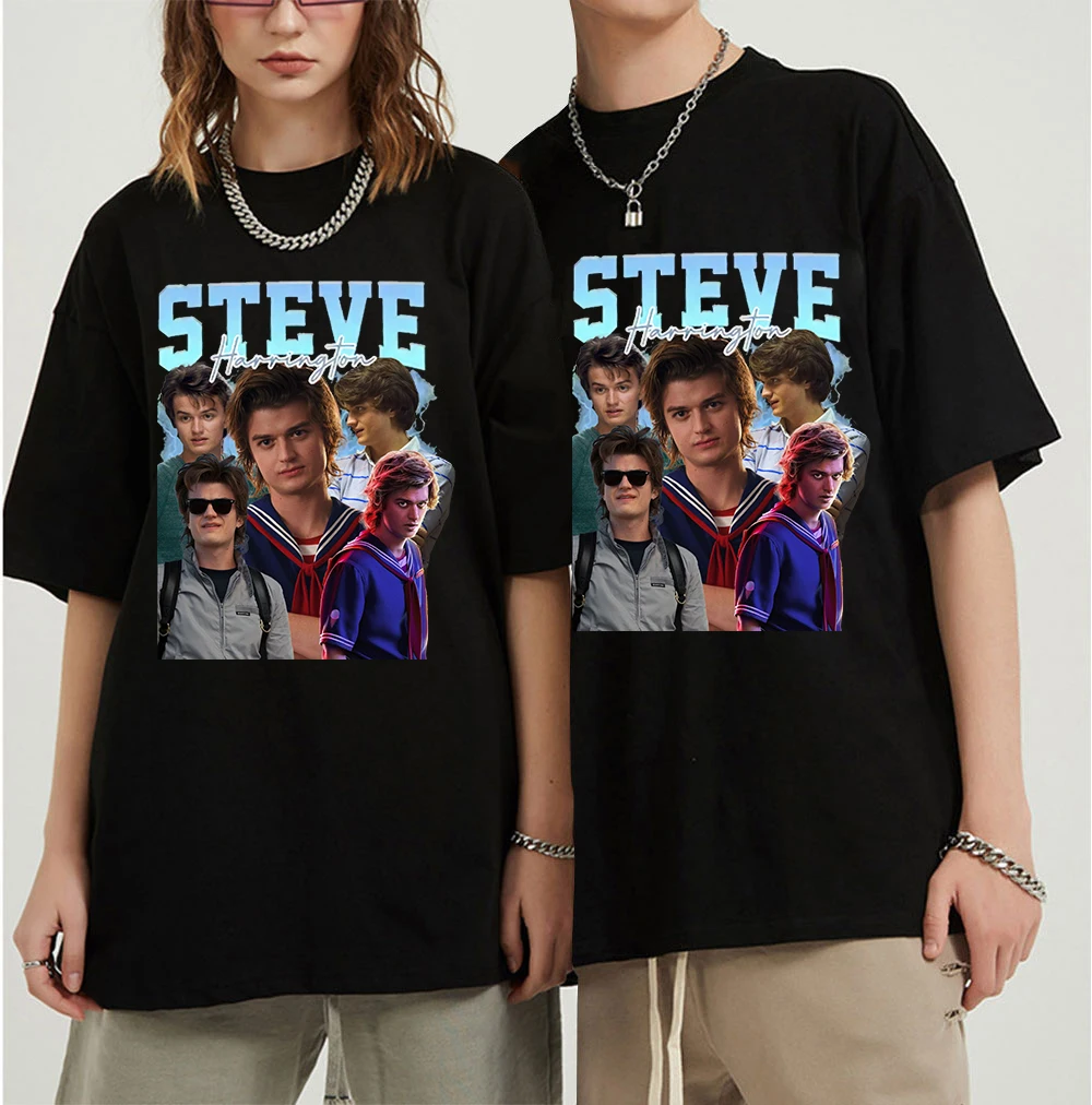 

Steve Harrington Oversized T Shirt The Upside Down Graphic T Shirts Steve Harrington Merch T-shirts Plus Size Tops Unisex
