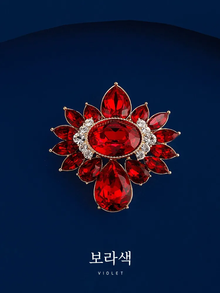 [Подлинная фиолетовая] красная брошь Hong Yunbao высококачественная женская
