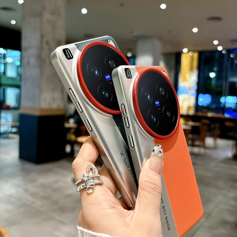 Фото Для Vivo X200 Pro, X200 Pro мини-чехол модный треугольный узор из искусственной кожи + жесткий защитный чехол для камеры ПК для VIVO X 200 №5