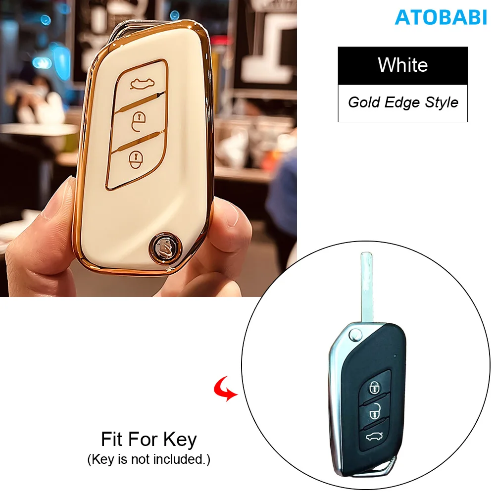 

Чехол для автомобильного ключа из ТПУ, складной чехол для дистанционного управления, защитная сумка, автоаксессуары для Baic Senova X25 X 30 X35 2015 2016 Changhe Q25 Q35