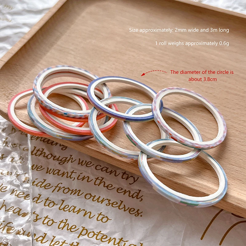 5 рулонов лента для нанесения полос ногтей 3 м