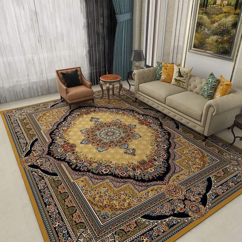 

Retro Persian Style Living Room Carpets 200x300 Sofa Coffee Tables Mat Large Area Rugs for Bedroom Decor Boho Decoration Home