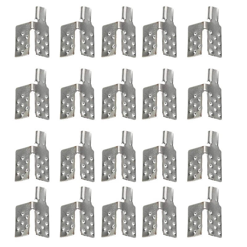 

Warm Flooring Clips New Clamp Connector For Carbon Heating Film Warm Flooring Copper Plating Silver Clamps Accessories 40pcs