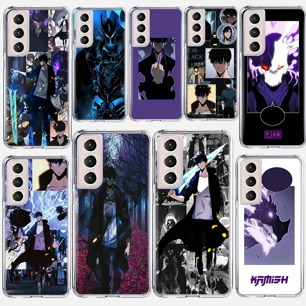 

Anime Solo Leveling Phone Case Coque For Samsung Galaxy S21 Ultra 5G S20 FE S20 Plus S10E S10 Lite S8 S9 Plus S7 Cover Funda