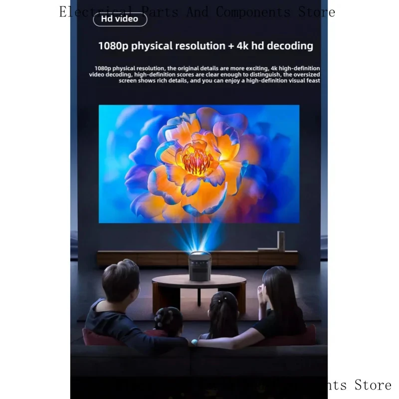 Фото Новинка: портативный проектор BYINTEK U80 Pro с Wi-Fi, Android 11.0, 3D, 4K, аккумулятором, для кемпинга и использования на открытом воздухе. №1