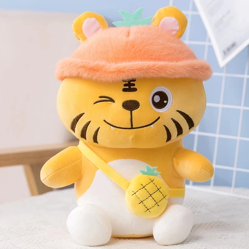 

25/35/50cm Cute Fruits Creative Pig Plush Toys Stuffed Panda Tiger Dolls for Kids Children Baby High Quality Birthday Gift