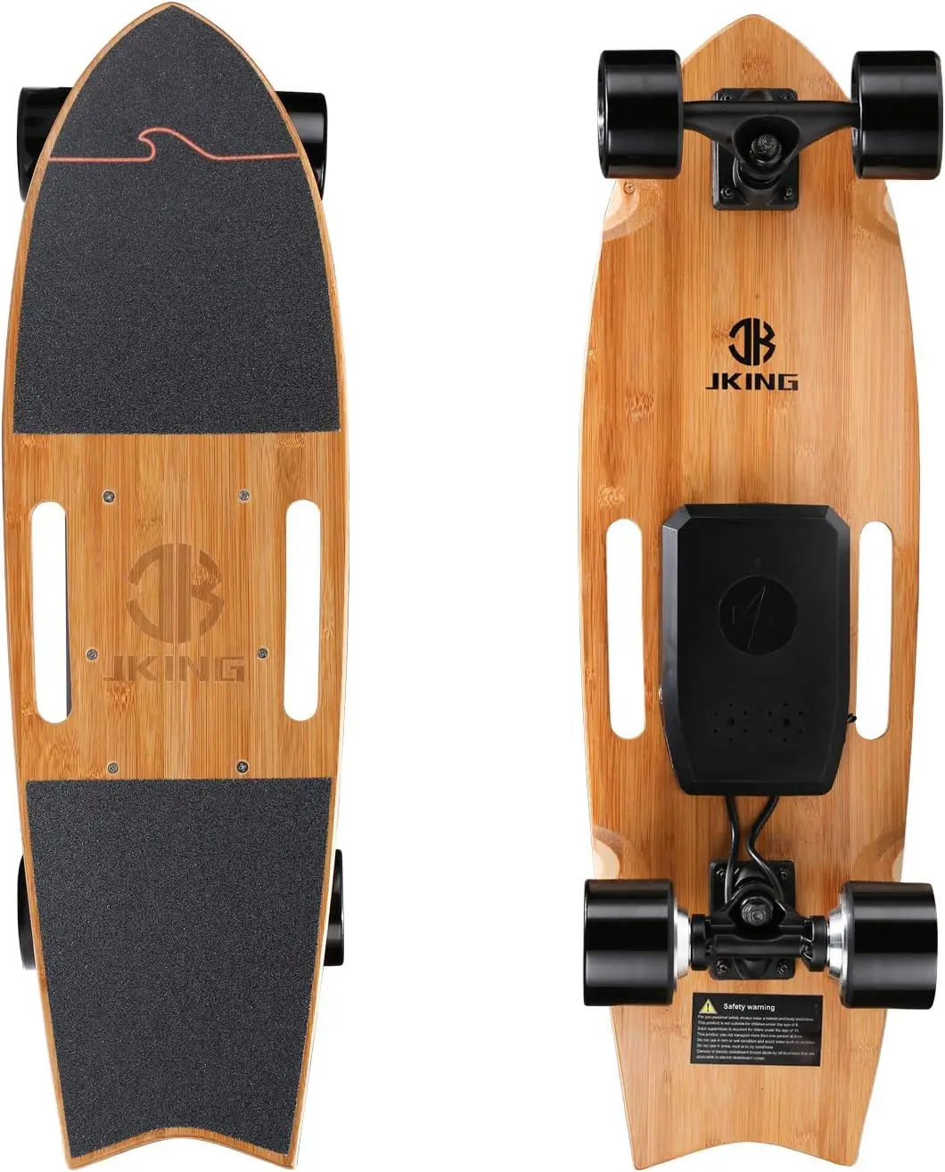 

Longboard with Remote Control Skateboard,700W Hub-Motor,16.7 MPH Top Speed,8.2 Miles Range,3 Speeds Adjustment,12 Months Warran