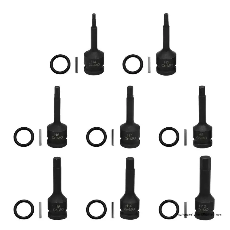 28GF Шестигранная головка Переходник для шестигранных бит AllenKey H5 H6 H7 H8 H9 H10 H12
