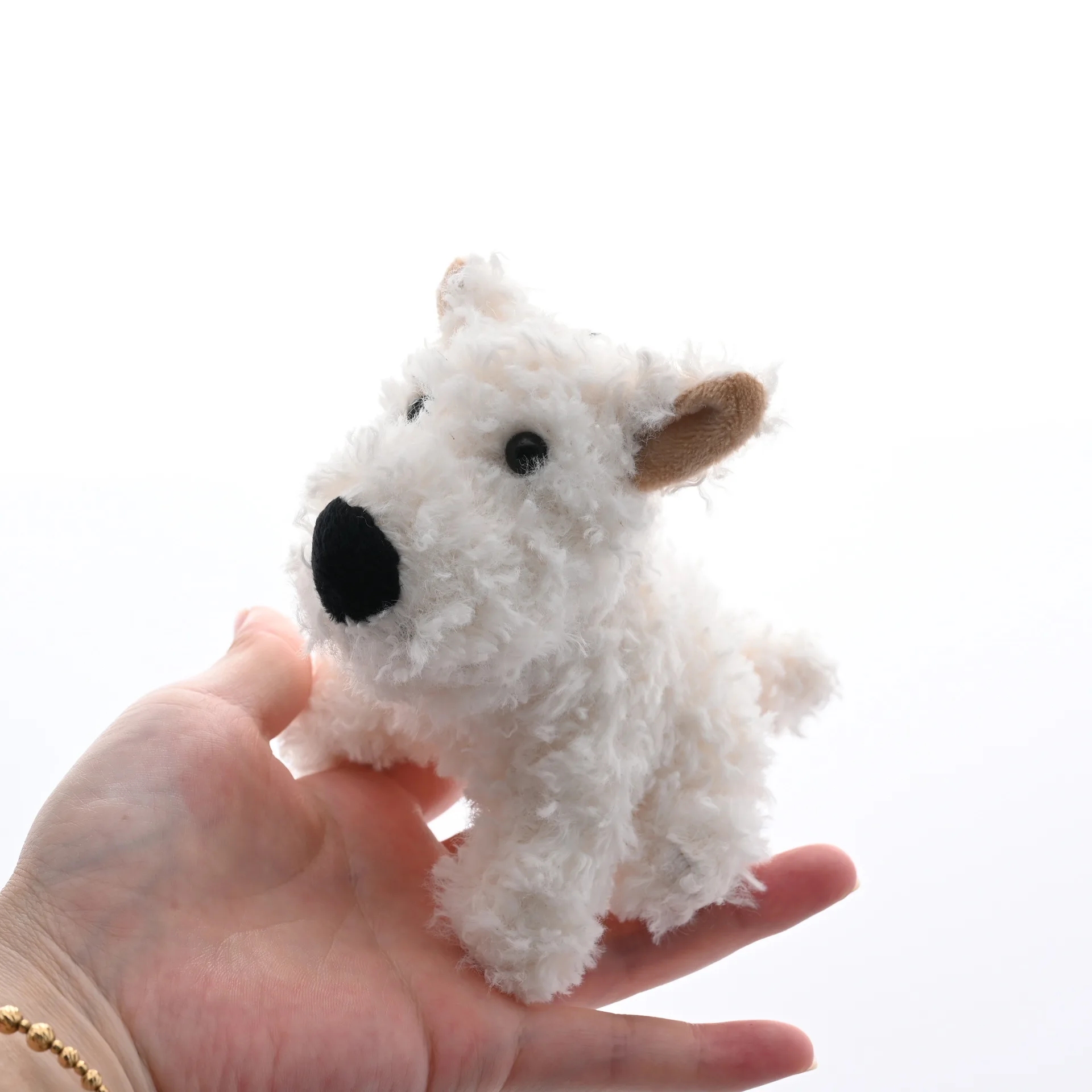 Новинка брелок для ключей West Highland с маленькой собакой белая собака мягкая