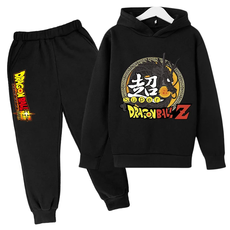 

Kids Dragon- Ball HoodieToddler Print Anime Sets Baby Boys Girls Cartoon Top+pants 2p tracksuit Children Clothing winter 14 Year