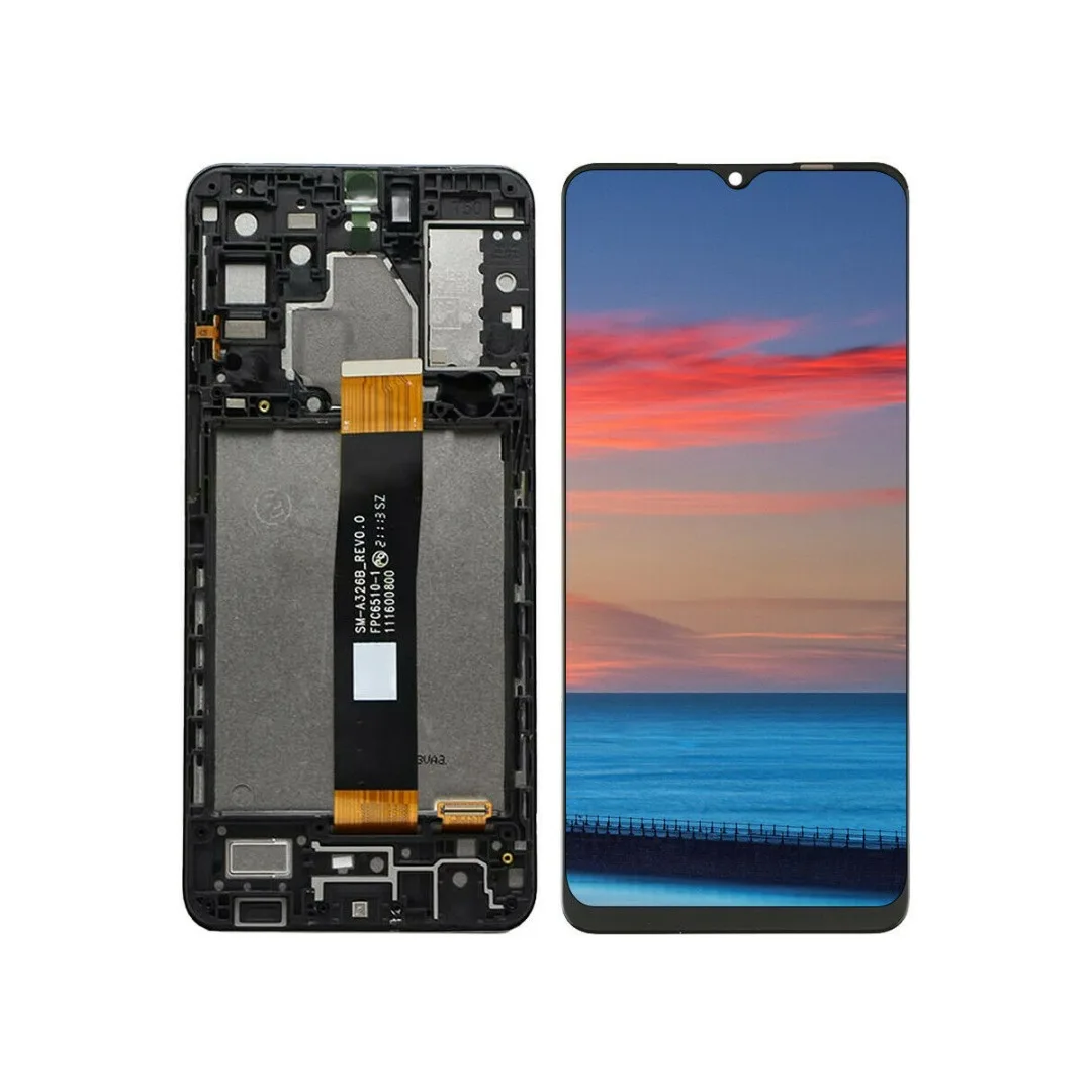 

1pc For Samsung LCD Display Touch Screen+Digitizer Frame Repair Parts For Galaxy A32 5G A326U A326B Screen Assembly Replacement