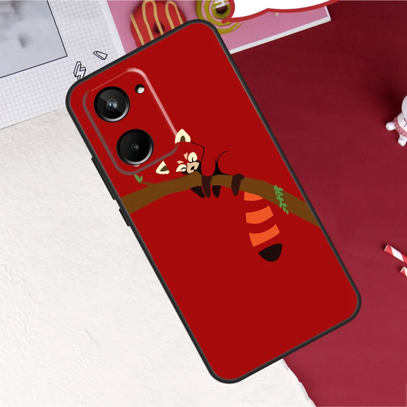 Чехол с изображением Красной панды для Realme 10 Pro Plus 8 9 C35 C31 C30 C11 C15 C21Y C25Y GT Neo 3T 2T 5