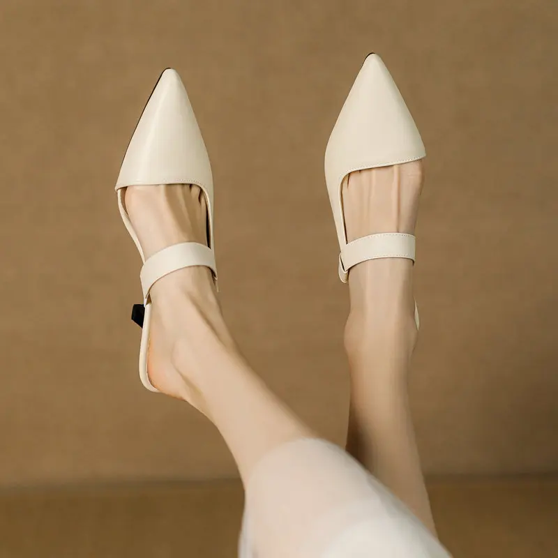 Роскошные женские сандалии ASILETO с острым носком на тонком каблуке 7 5 см без