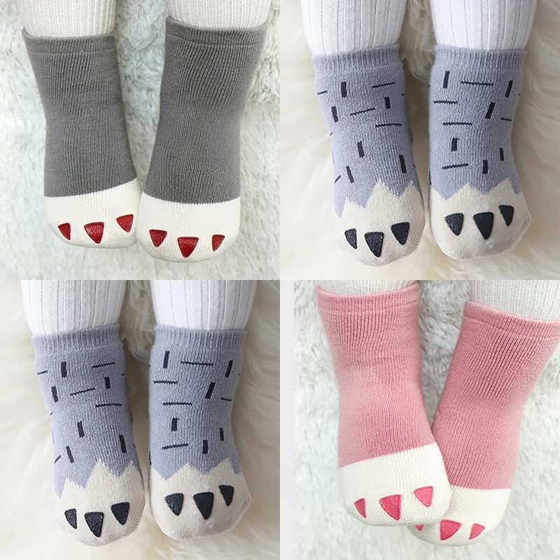 

Детские Нескользящие зимние толстые теплые носки для мальчиков и девочек