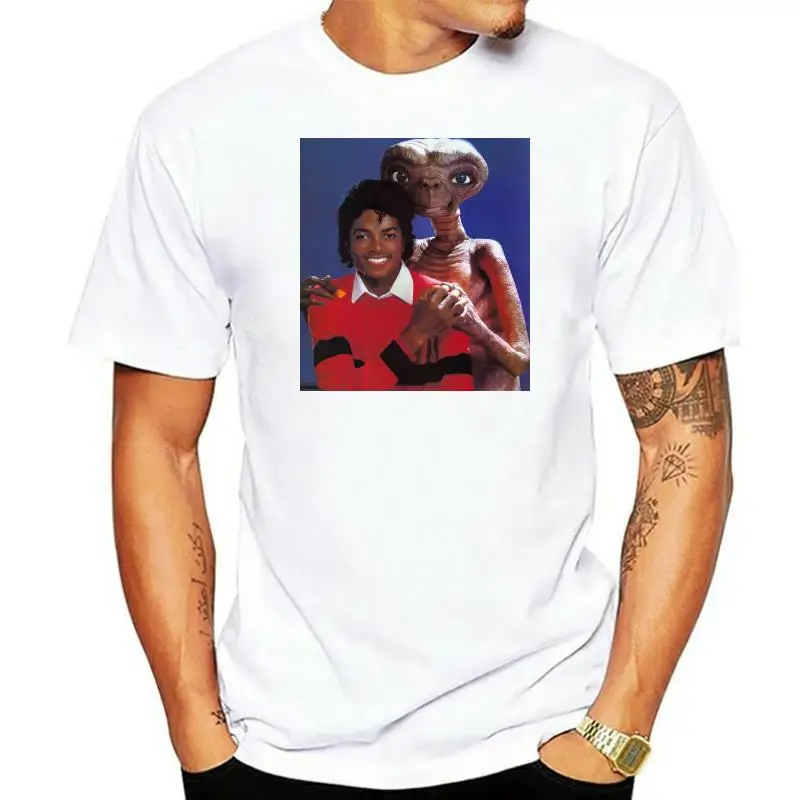 

Michael Jackson E.T T Shirt Shirts Tee Vintage Retro Thriller Men High Quality Tees Top Tee T-Shirt Harajuku Streetwear