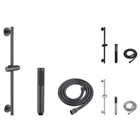 shower rod lifter pipe stainless steel lifting frame adjustable head holder bathroom extension shower sliding bar set