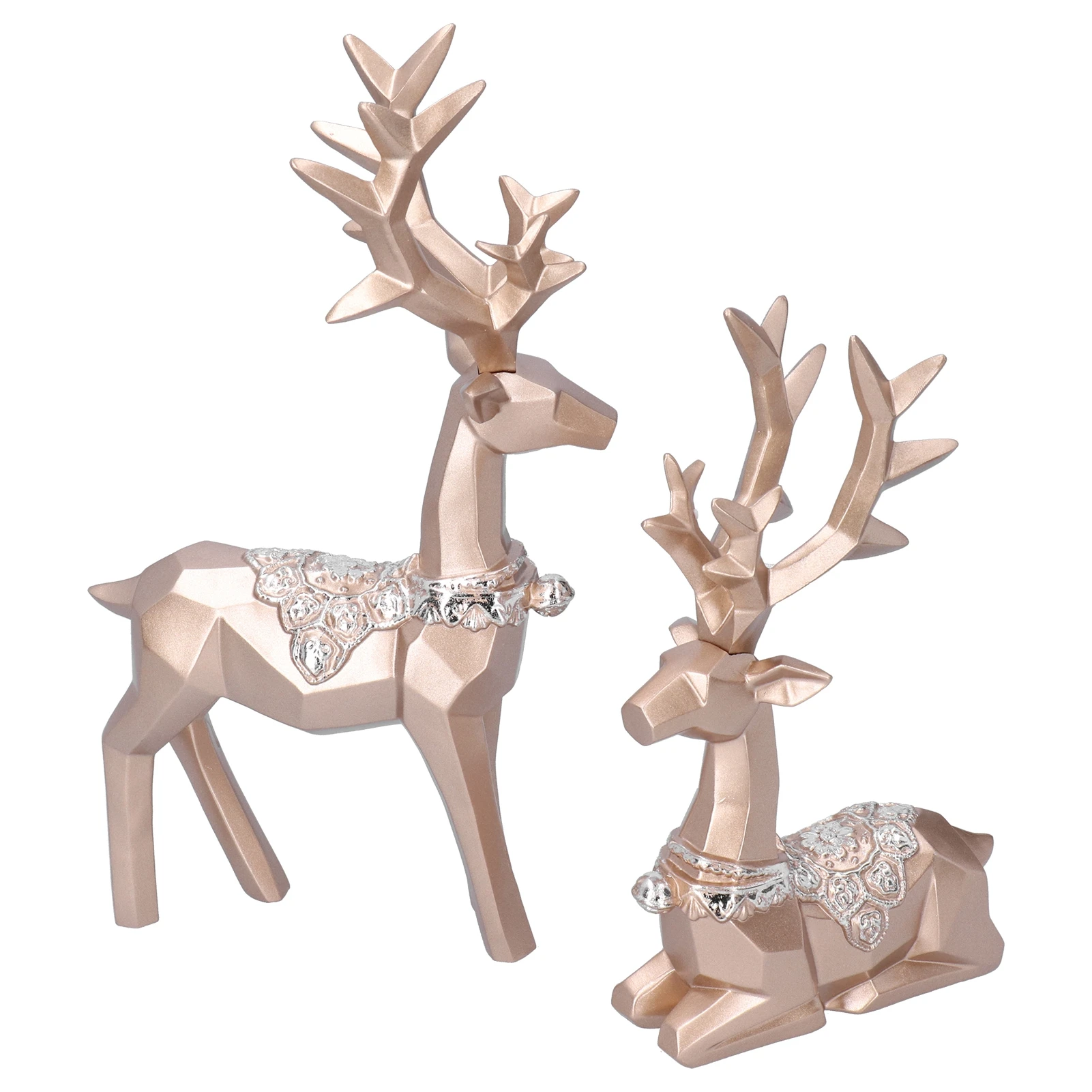 

Geometric Elk Sculpture Sculpture Statue Tabletop Ornaments Resin Crafts Abstract Home Decor