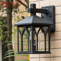86light outdoor black light led retro wall sconces lamps classical waterproof for home balcony decoration