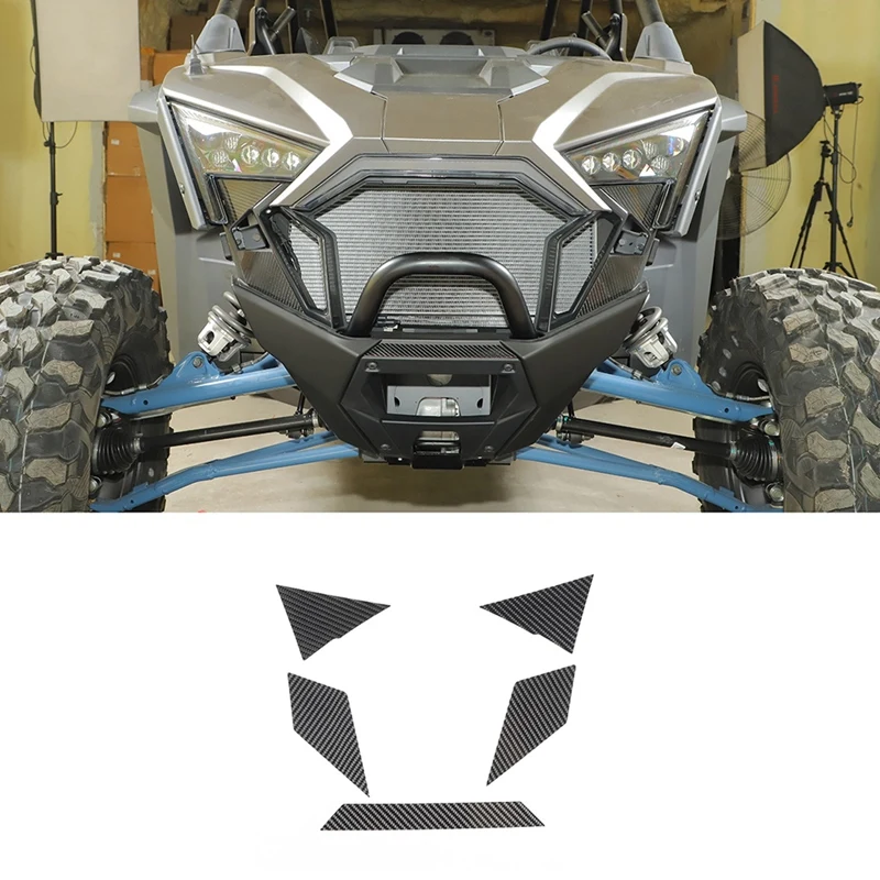

Front Face Panel Decor Cover Trim Sticker Carbon Fiber For Polaris RZR PRO XP Ultimate 2021 2022 Accessories