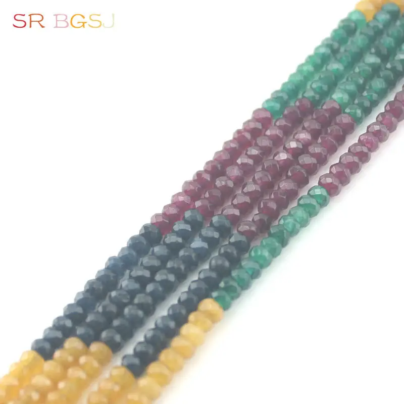 Бесплатная доставка 2x4 мм маленькие граненые бусины круглые из натуральной кожи