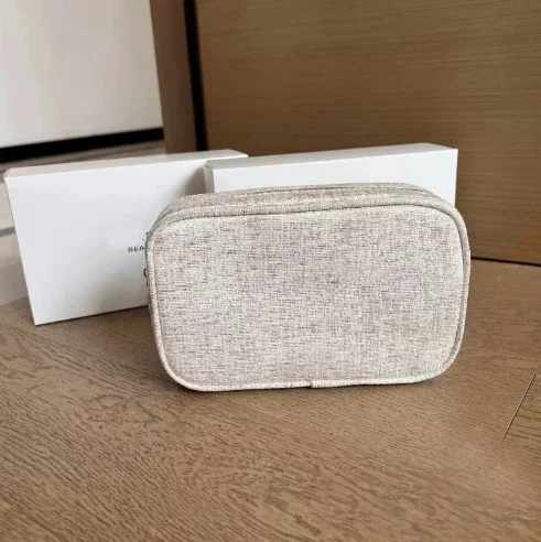 Beauty Limited Edition Christmas Denim Blue Glod Cosmetic Bag