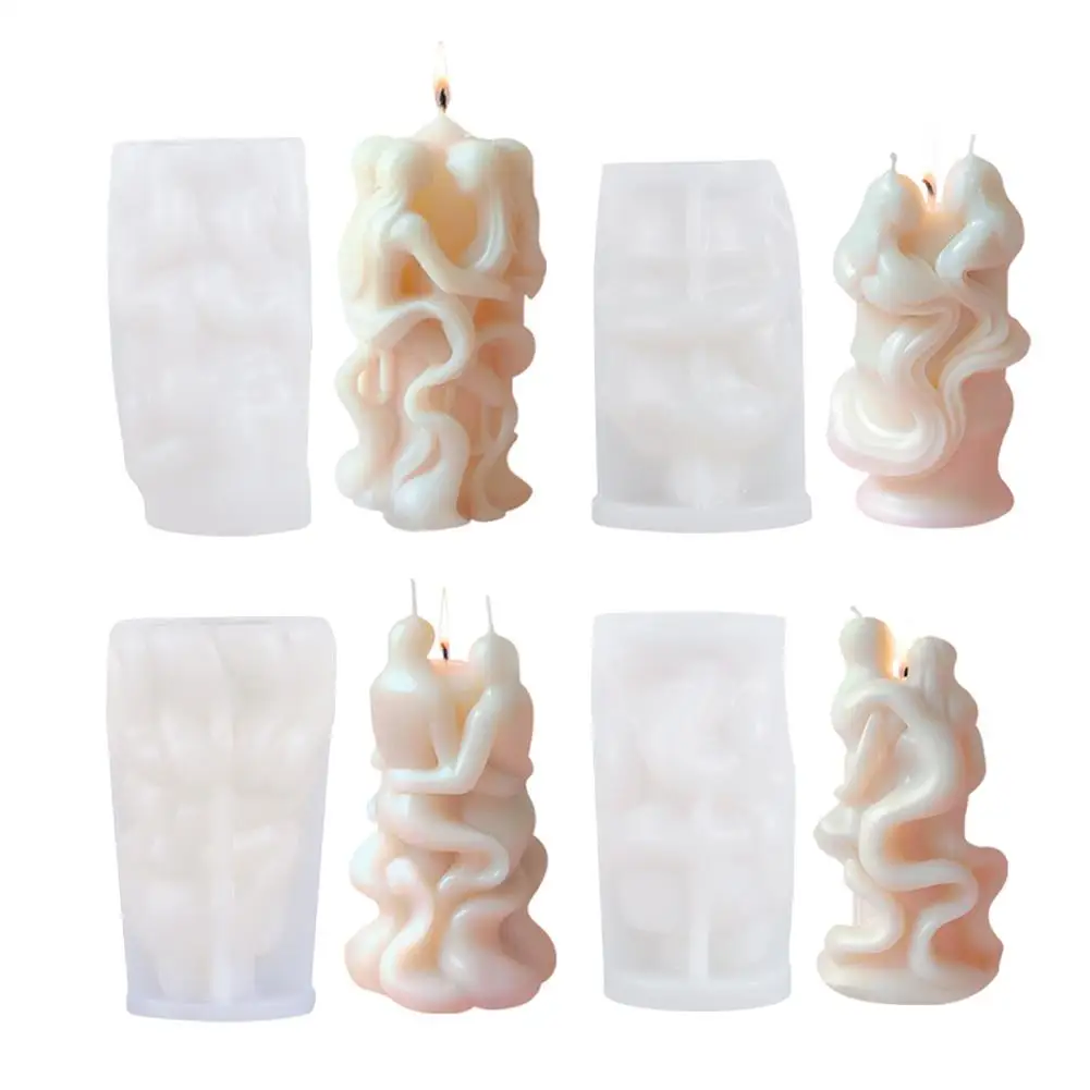 Силиконовая форма для свечей человеческая цилиндрическая ароматерапия свеча