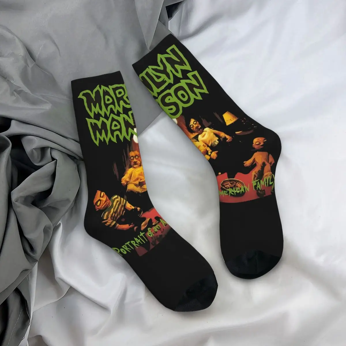 Модные спортивные носки MARILYN MANSON MERCH VTG аксессуары для всех сезонов мягкие длинные