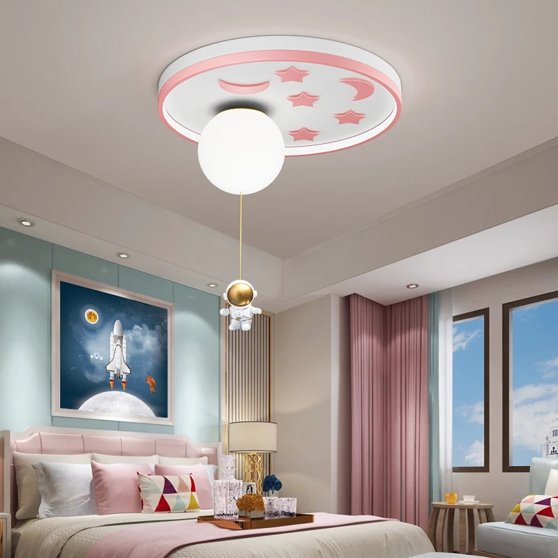 

Blue Pink Gold Modern Led Chandelier for baby room Kids Bedroom Study room Lustre Luminaire Ceiling Chandelier Lighting for home