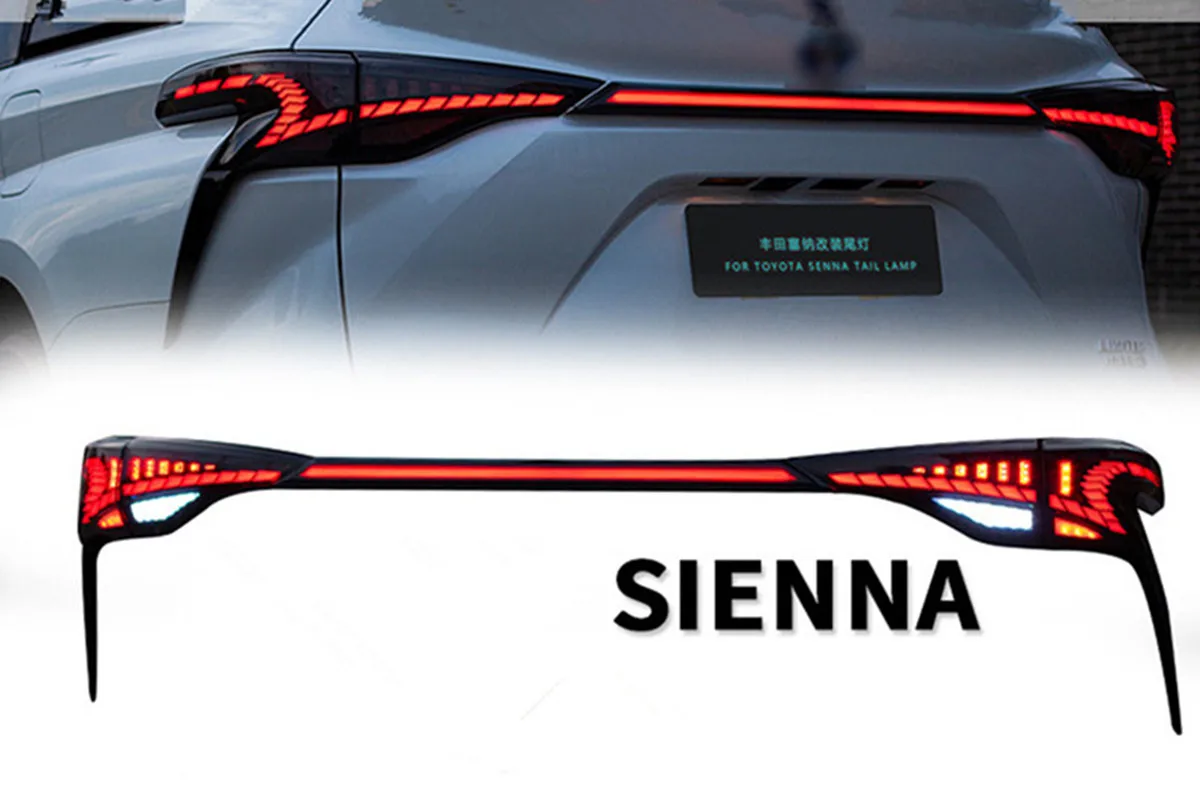 

Мигающий задний фонарь для TOYOTA SIENNA, светодиодный декоративный фонарь