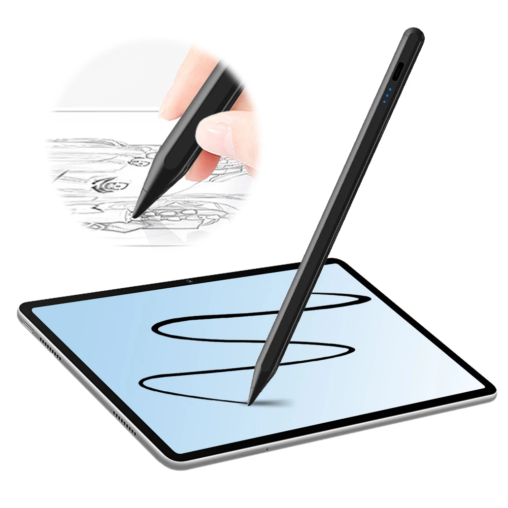 Стилус для Apple Pencil iPad Palm Rejection Touch 2018-2024 годов Pro 12 9/11/13 дюймов M4 Air 3/4/5/M2