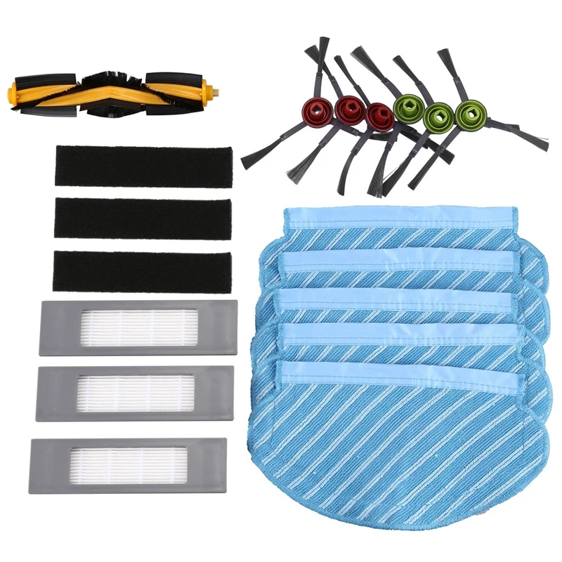 

Filter Brush Mop Cloth Set for Ecovacs Deebot Ozmo 920 950 Vacuum Cleaner Parts Replacement Home Accessories