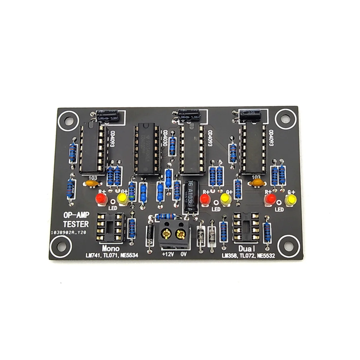 Операционный усилитель тестер OP AMP для одиночного двойного OPAMP TL071 TL072 TL081 TL082