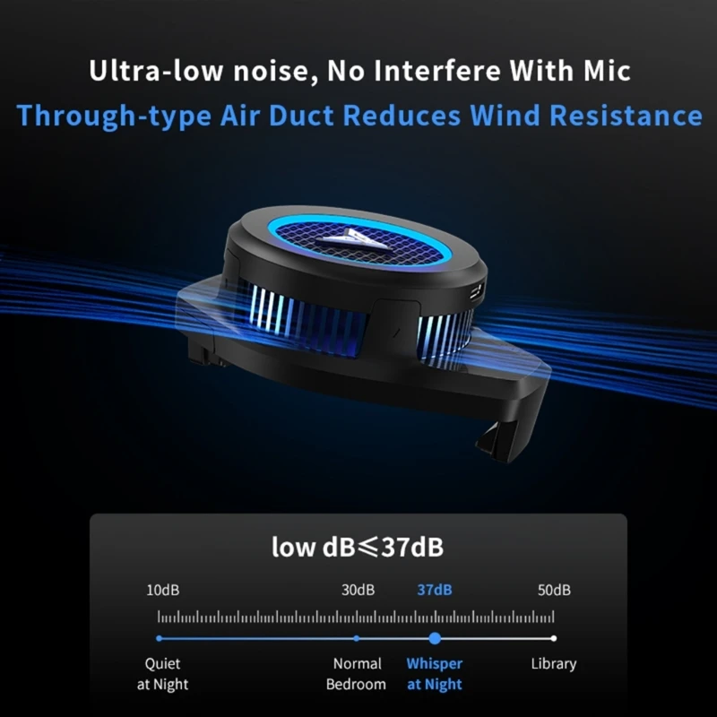 

Flydigi B6 кулер для мобильного телефона вентилятор высокомощный радиатор охлаждения полупроводниковый радиатор кольцо светильник Задний заж...