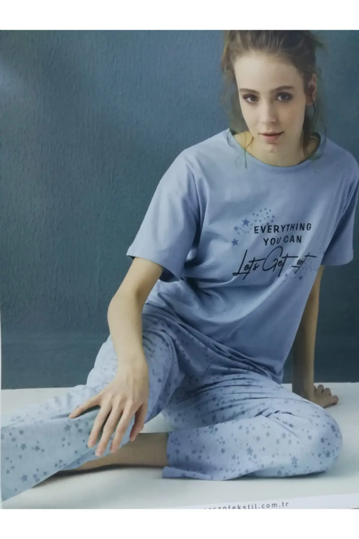 

Women's Pajamas Printed Short Sleeve Sleep Lounge Pajamas Nightwear Sleepwear Night Suit Casual Home Clothing