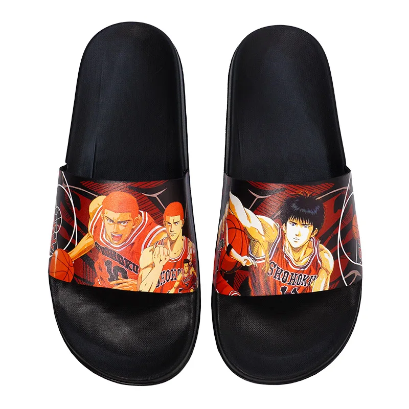 

Шлепанцы аниме Slam Dunk Sakuragi Hanamichi Kaede рукава кавайные тапочки для мужчин и женщин Нескользящие сандалии для ванной летние домашние тапочки