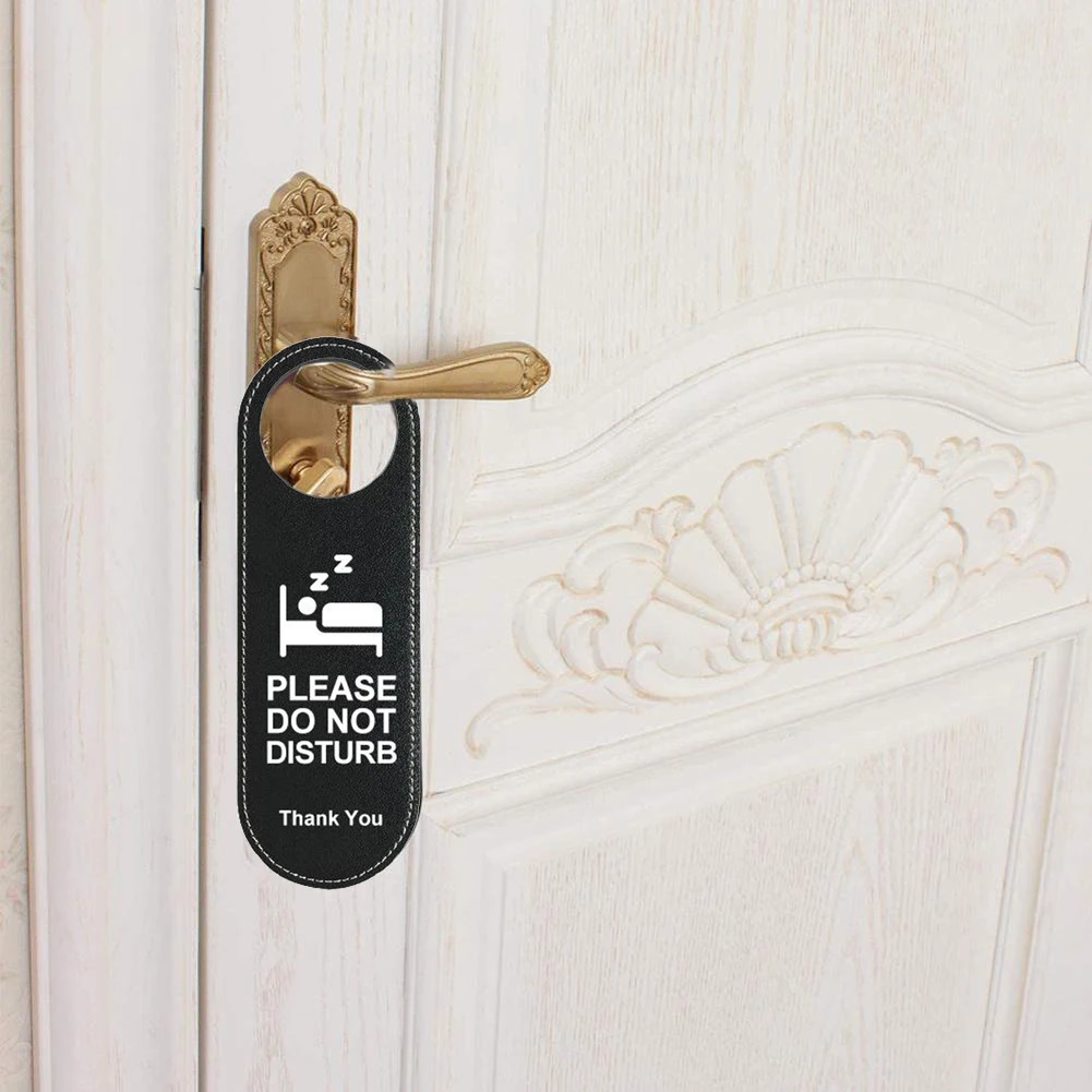 

Double-sided Door Knob Hanger Tags "Please Do Not Disturb" "Please Make Up Room" Signs Club Cafe Hotel Bulletin Board Pendant