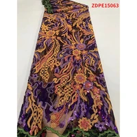 fashion african sequins vintage clothes %e2%80%8bnigerian tulle lace fabrics textiles zdpe15063